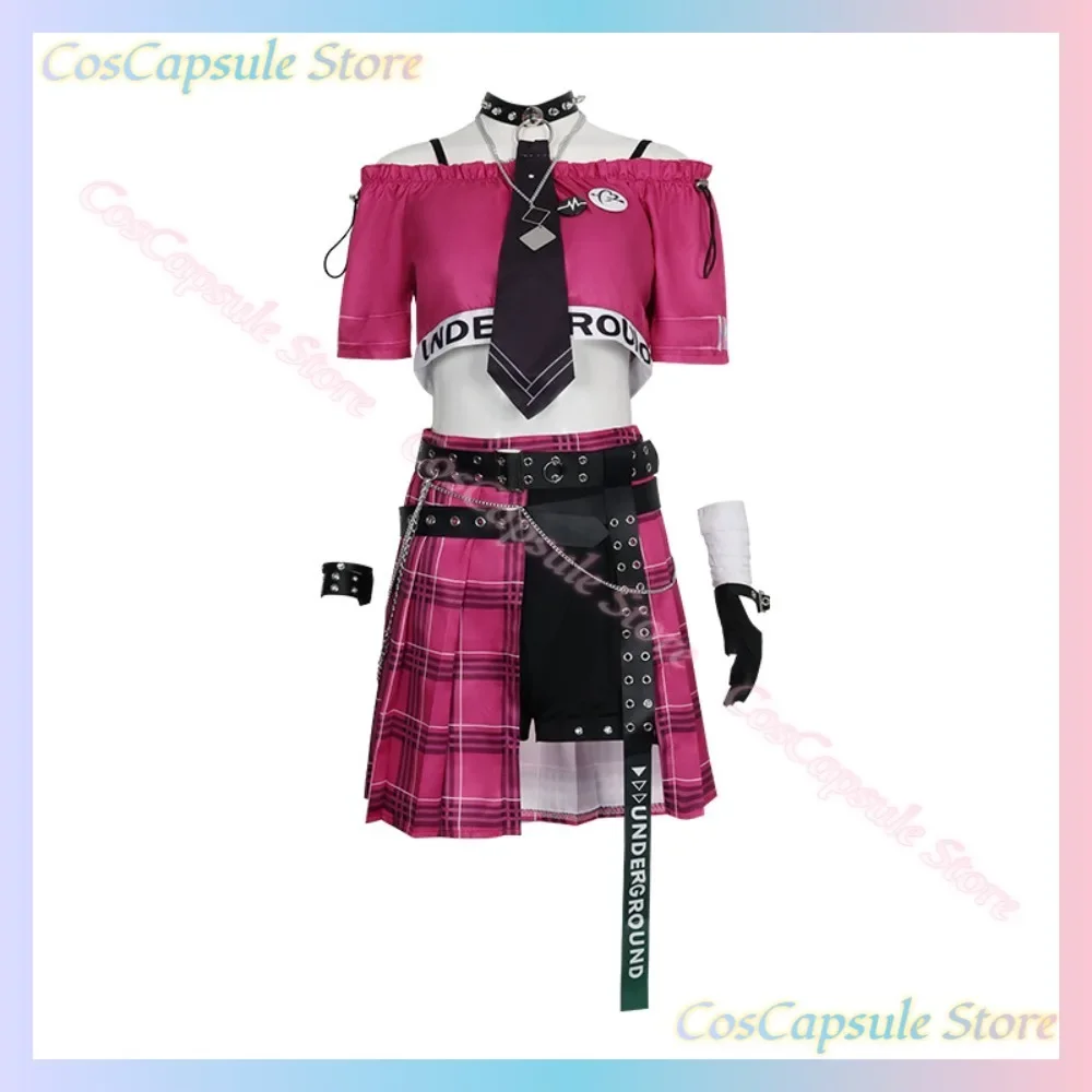 Virtual Ishigami Nozomi Cosplay Costume Adult Women Wig Hot Sexy Skirt Full Set Accessories Wear Halloween Comic Con Role Play
