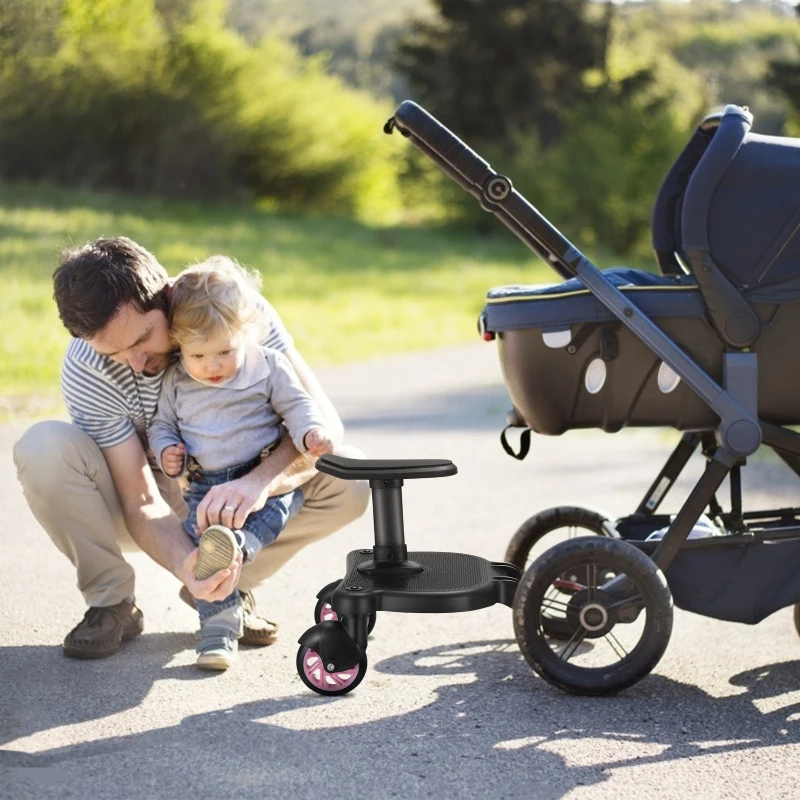 ملحقات عربة أطفال عالمية، محول لوحة خطوة لعربة الأطفال مع مقعد توأم، سكوتر، ملحقات أطفال لعربة الأطفال