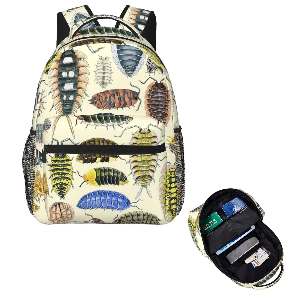 

Crazy Isopod Pattern Student Backpack School Bag Hiking Travel Daypack for Boys Girls Fashion Bookbag Shoulder Bags