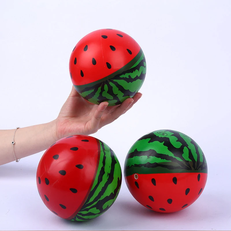 5 Inch Inflatable Watermelon Ball Kindergarten Children's Leather Ball Baby Children's Sports Toy PVC Ball-TOY