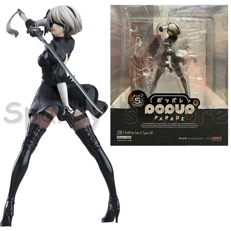 Good smile Original POP UP PARADE NieR: Automata Anime Figure Yorha No. 2 Type B No. 9 Type S Action Figure Toys For Kids Gifts