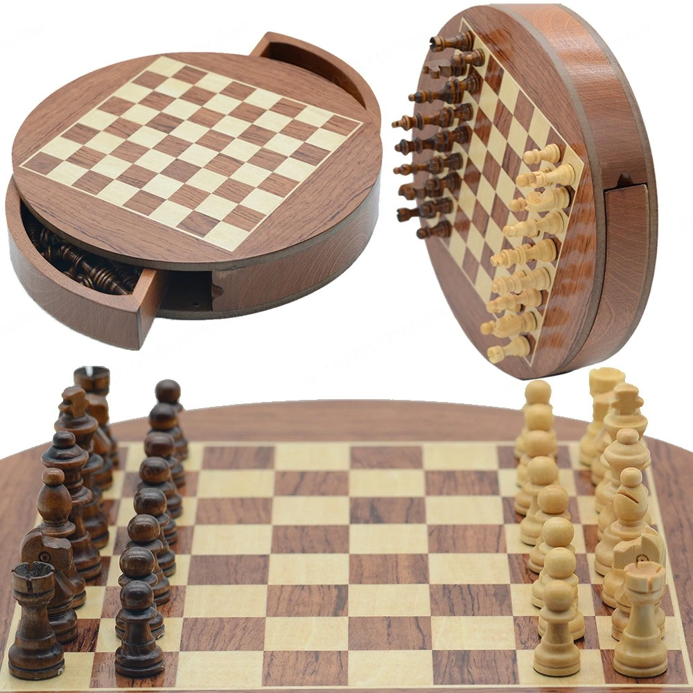 Magnetic Rotating Chess Set, R - Chess Set Wooden recension och pris