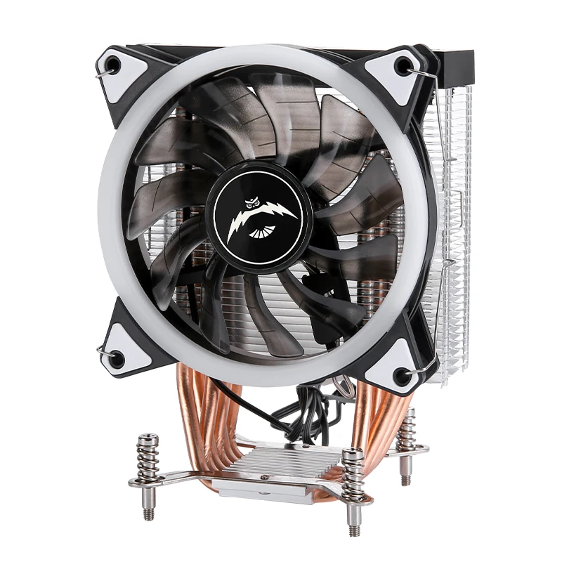 LGA2011 refroidisseur 120mm 4/6 caloduc x79 x99 ventilateur de processeur refroidi par Air 3 broches/4 broches Compatible Intel 1200 1700 115x 18xx 1366 2066 i5 i7 E5