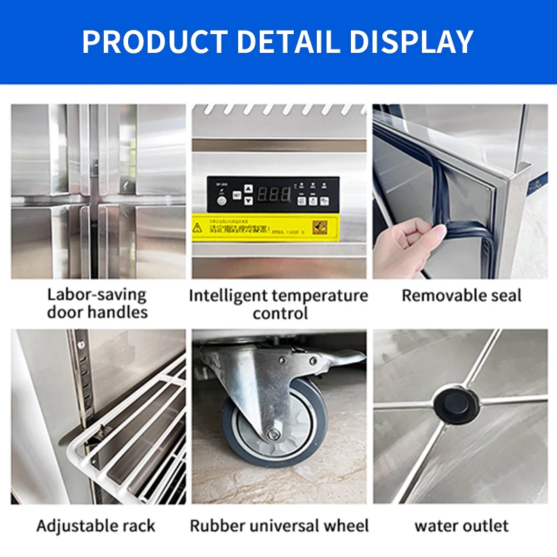 Commercial Upright Display Showcase Refrigerator Freezer