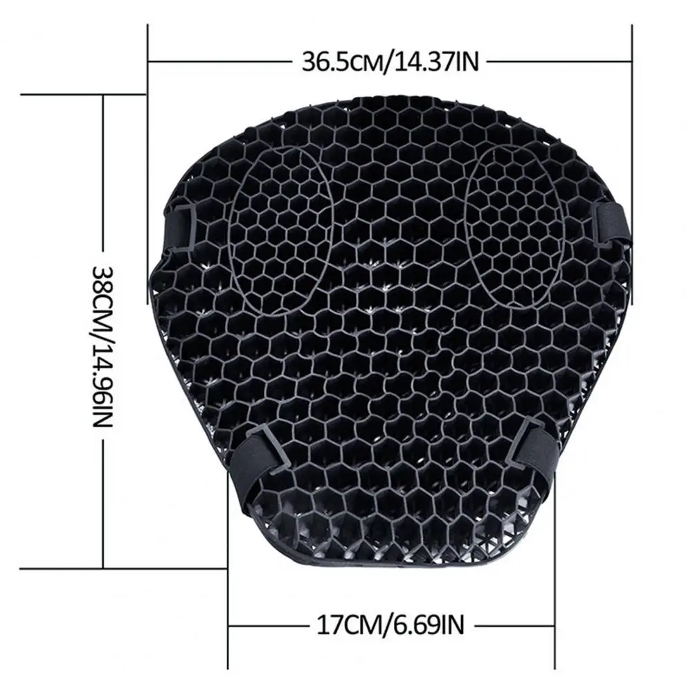 Resilient Gel Cushion Gel Cushion Cover Motorcycle Seat Cushion 3d Honeycomb Design for Shock Absorption Breathability Comfort