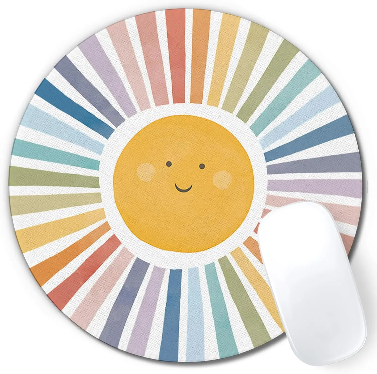 Rectangular gaming mouse Rectangular mouse Boho Colorful Sunshine Rainbow Mouse Pad, Cute Sunshine Mouse Pads Mousepad for Desk