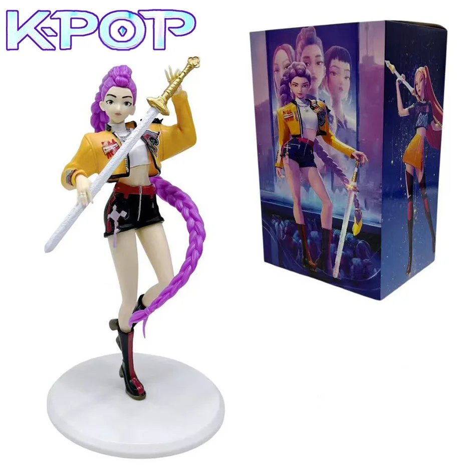 ホットK-POPデモンハンターズフィギュア玩具漫画ルミアクションフィギュアPVCデスクトップデコレーションモデル人形玩具ファンギフト