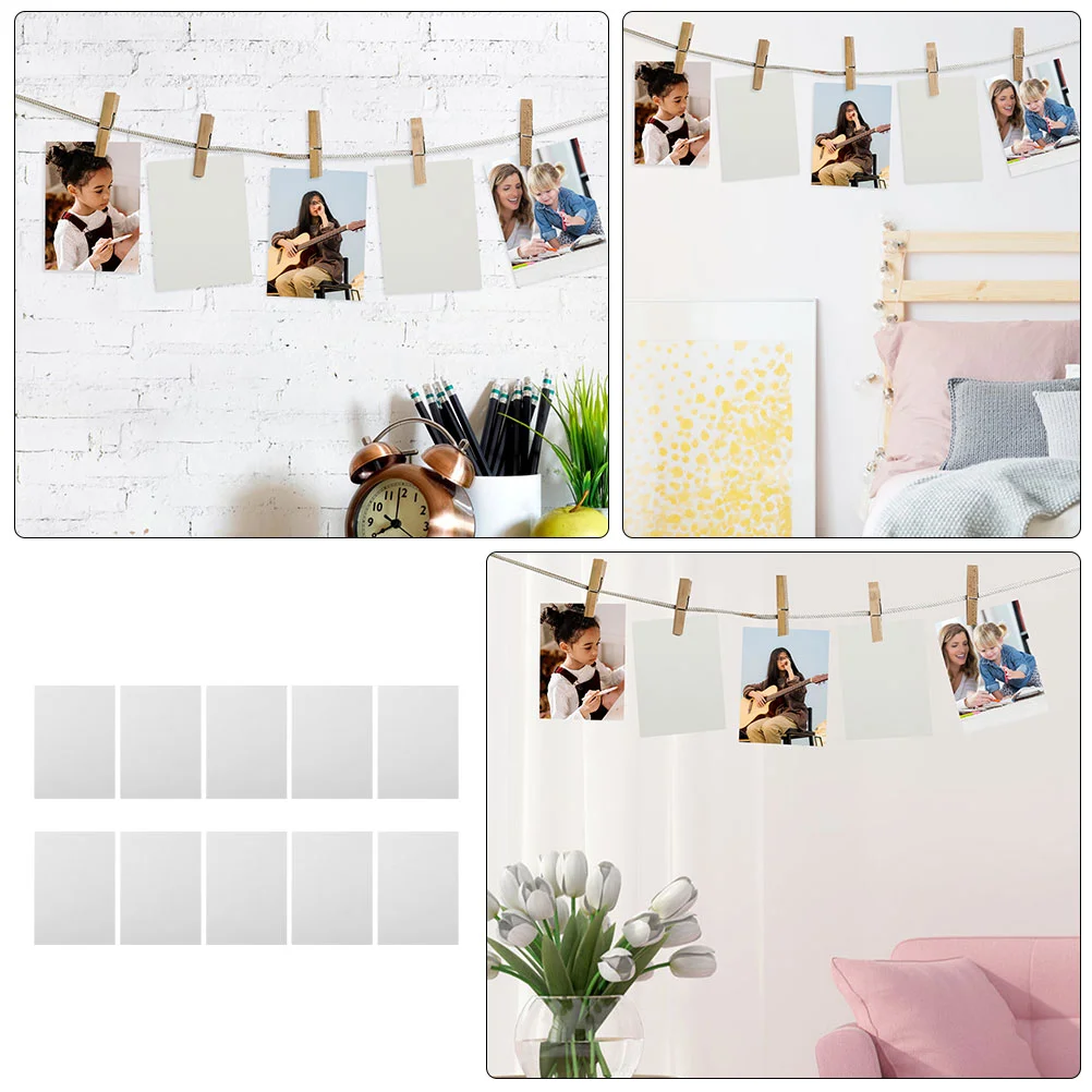 5 Pcs Sublimation Aluminum Board Material Photo Sign Alloy Metal Blanks Frame for Poster Wall