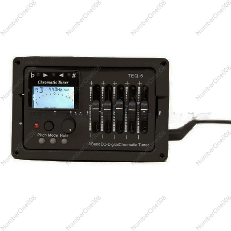 Guitar Pickup 5-Band Pickup TEQ-5 with Twelve Average Tuner 5-Band Pickup Electric Box Guitar