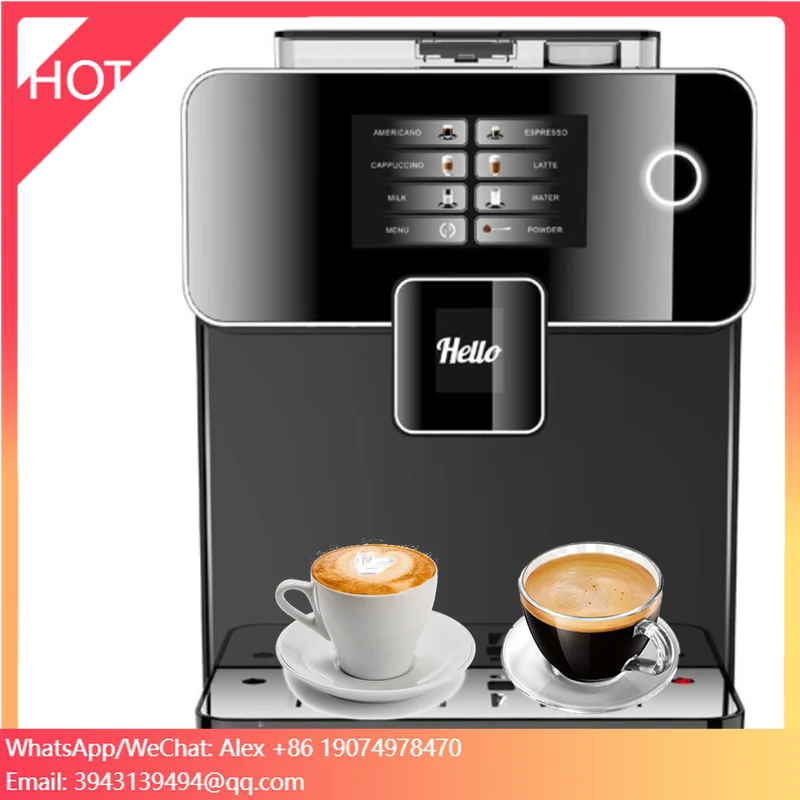 

Профессиональная кофемашина Bean To Cup Super Expresso для приготовления эспрессо, коммерческая и домашняя, полностью автоматическая кофемашина для приготовления кофе.
