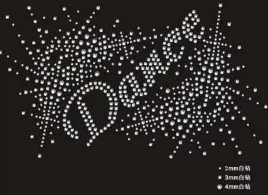 

Star Dance rhinestone iron on transfers designs rhinestones fix hot fix rhinestone transfer patches for shirt