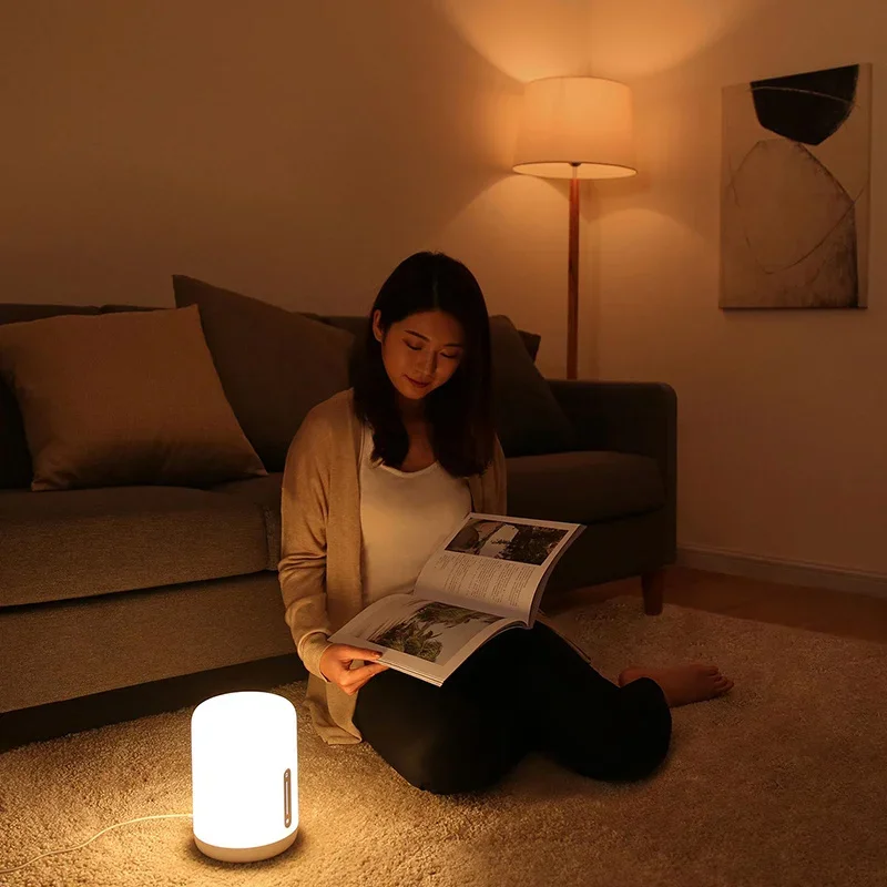 Lampka nocna Xiaomi Mijia 2 Smart Table LED lampka nocna kolorowa 400 lumenów Bluetooth WiFi do Apple HomeKit Siri