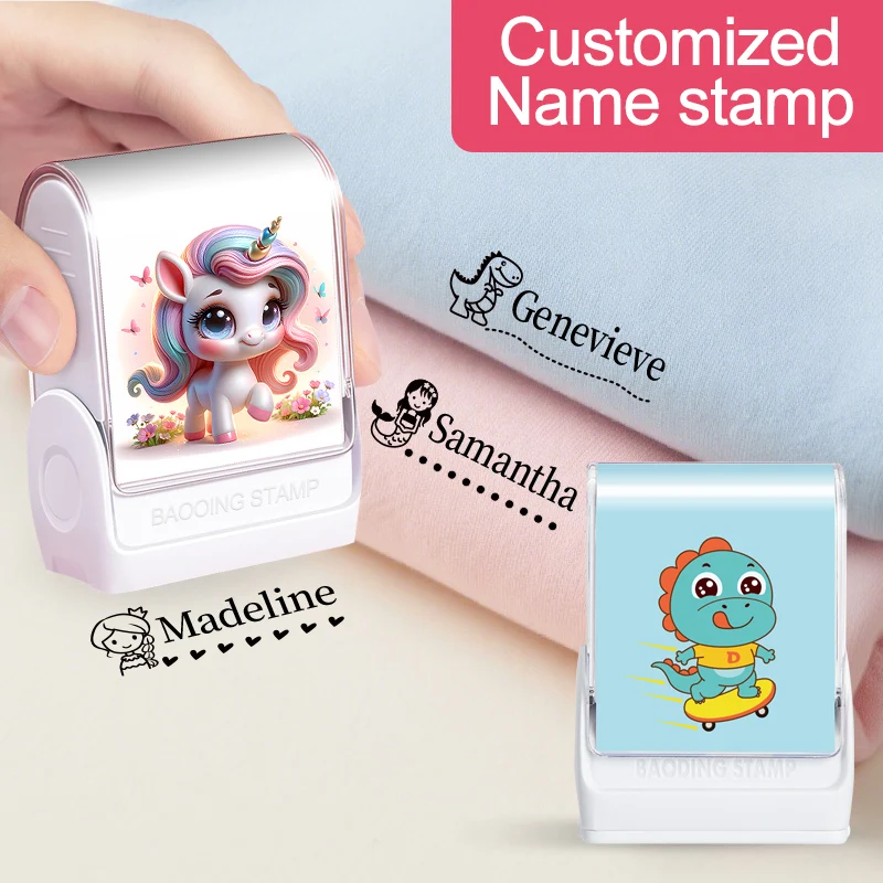 

Штамп с именем ученика на заказ — водонепроницаемая персонализированная печать для школы, прочная и портативная, невыцветающие чернила для классных и домашних заданий