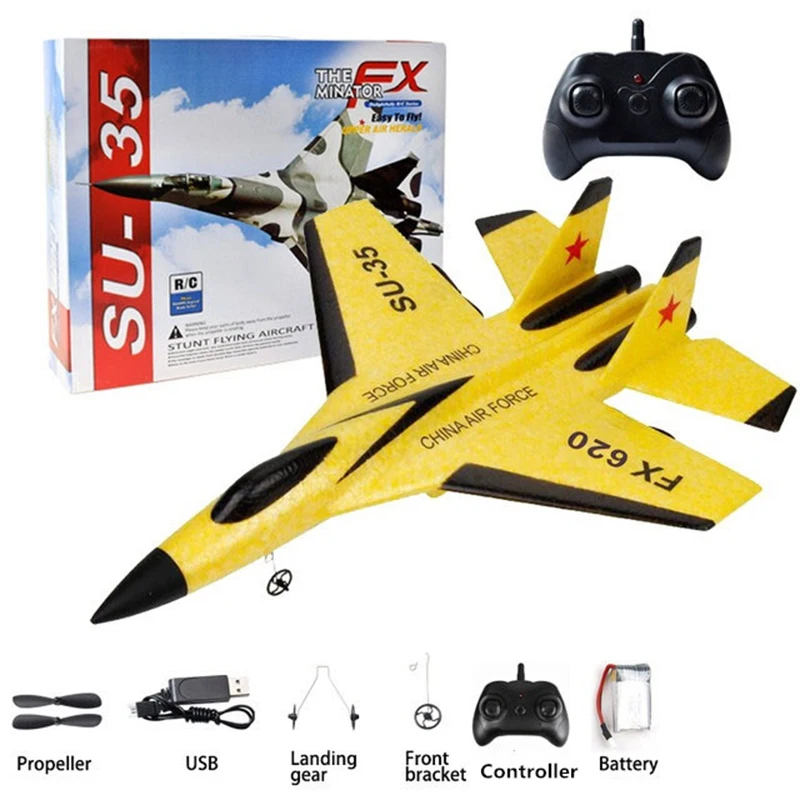 FX620 2,4G Control remoto de combate SU-35 avión de Control remoto Hobby RC avión planeador EPP espuma avión niño juguete niños regalos