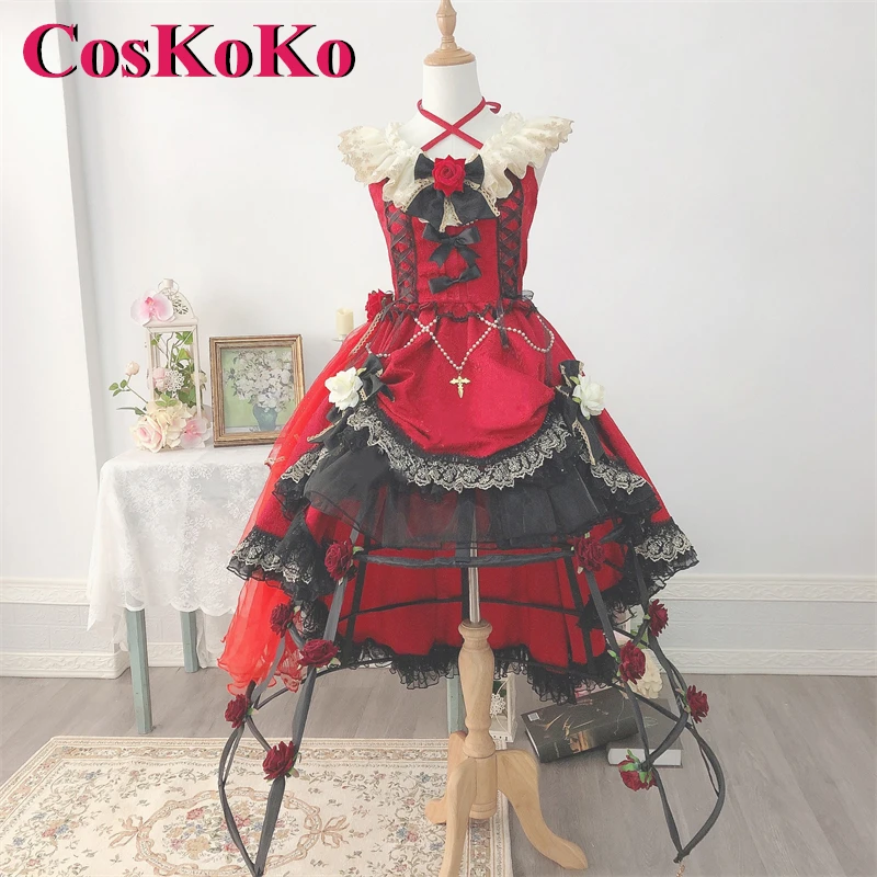 

CosKoKo [Customized] Flandre Scarlet Cosplay Anime Game Touhou Project Costume Gorgrous Elegant Formal Dress Role Play Clothing