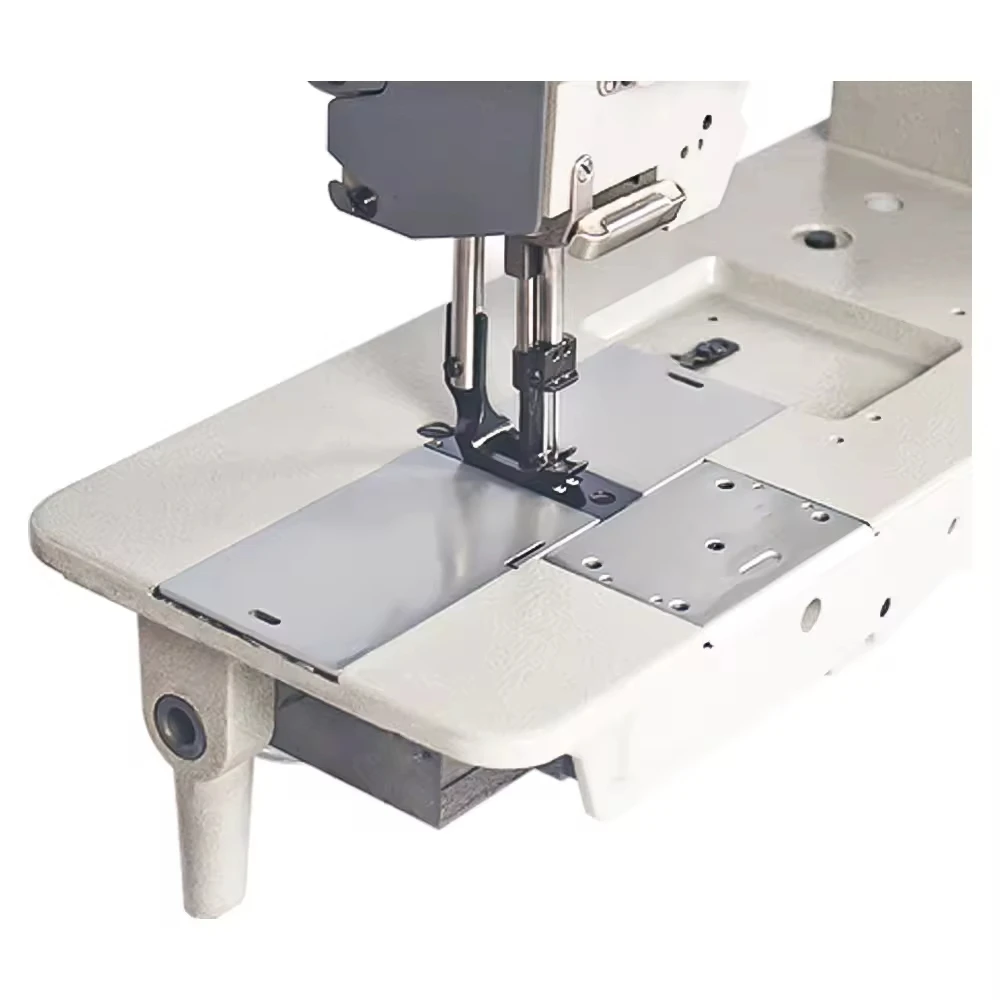 Heavy Duty Triple Transport Feed Industrial Sewing Machine - Walking Foot Lock Stitch Motorized for Thick Materials