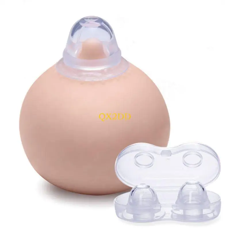 1 Pair Silicone Nipple Corrector Nipple Sucker Puller Aspirator for Correction Flat Inverted Nipples Breast Women