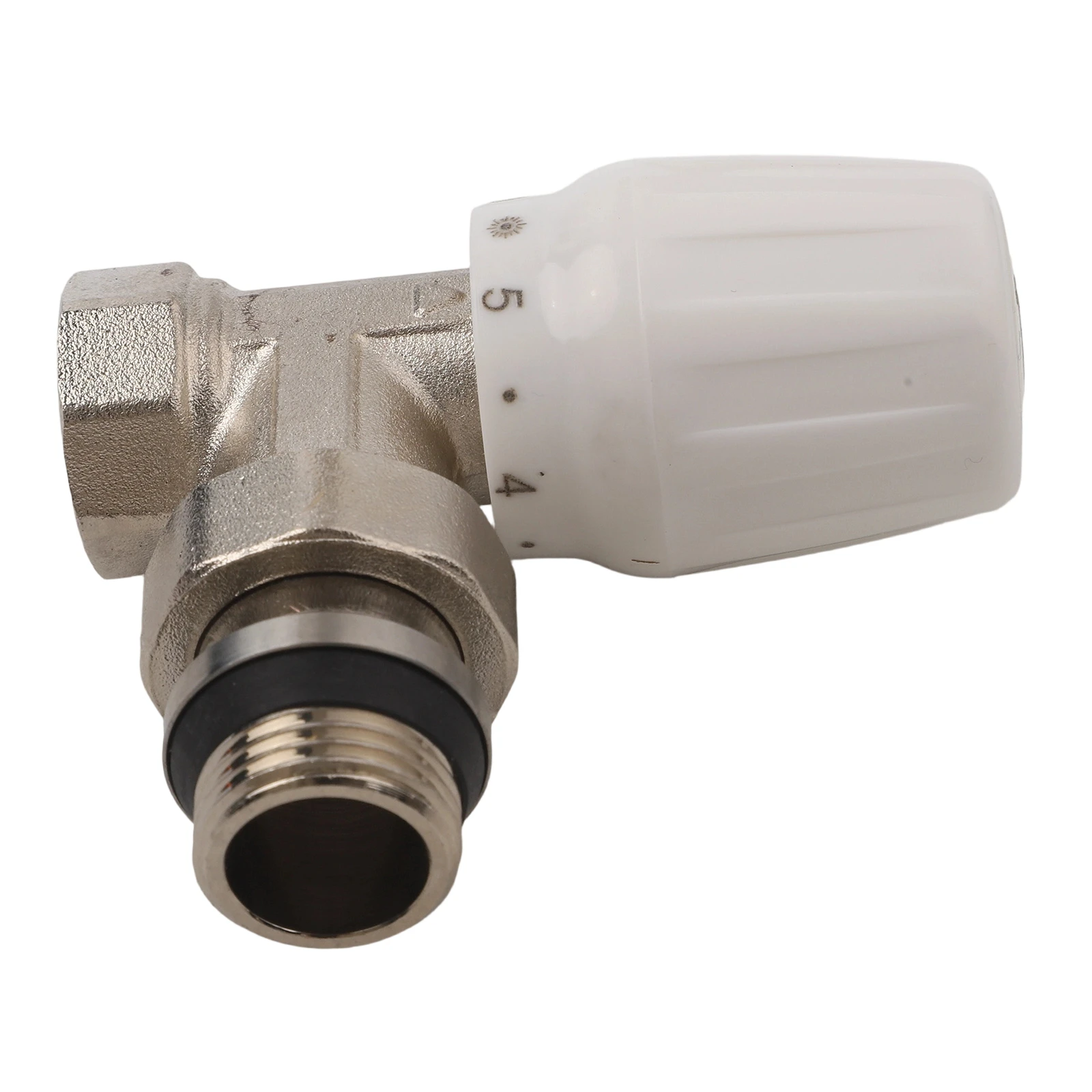 12 Inch Manual Angle Radiator Valve Temperature Control Valve with Union Nut for Easy Installation and Maintenance