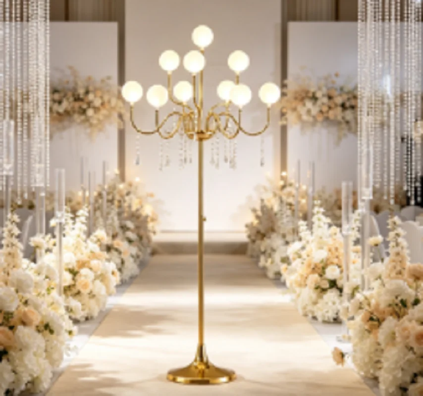 6/10/13 Arms Modern Candlestick Table Lamps T Roadlight Stage Props for Birthday Wedding Party Store Store