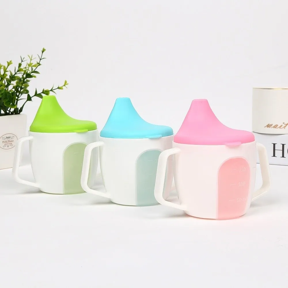 Cute Portable Feeding Bottle Leakproof 150ML Water Cup with Handle with Scale Duckbill Cup Drinking Practice