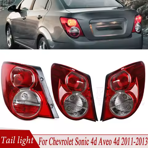 For Chevrolet Sonic 4d Aveo 4d 2011-2013 Tail Light Assembly Rear Turn Signal Lamp Reverse Stop Brake Light 96830973 96830974