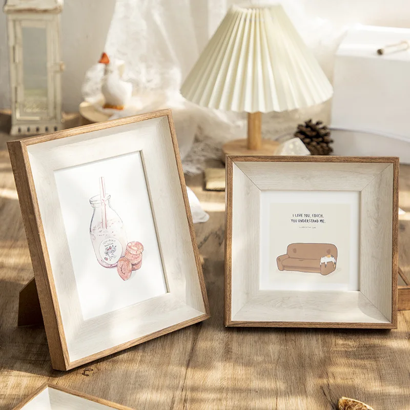 Minimalist Photo Frame 7-inch & 8-inch Wall Mountable Picture Frame, Elegant Display Frame for Albums and Photos Home Decor
