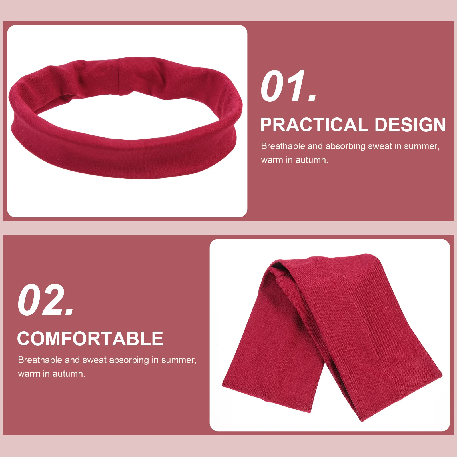 

6Pcs Anti-Skid Headband Elastic Yoga Sweatband for Women Workout Running Sports Non-Slip Hair Fixing Absorb Sweat