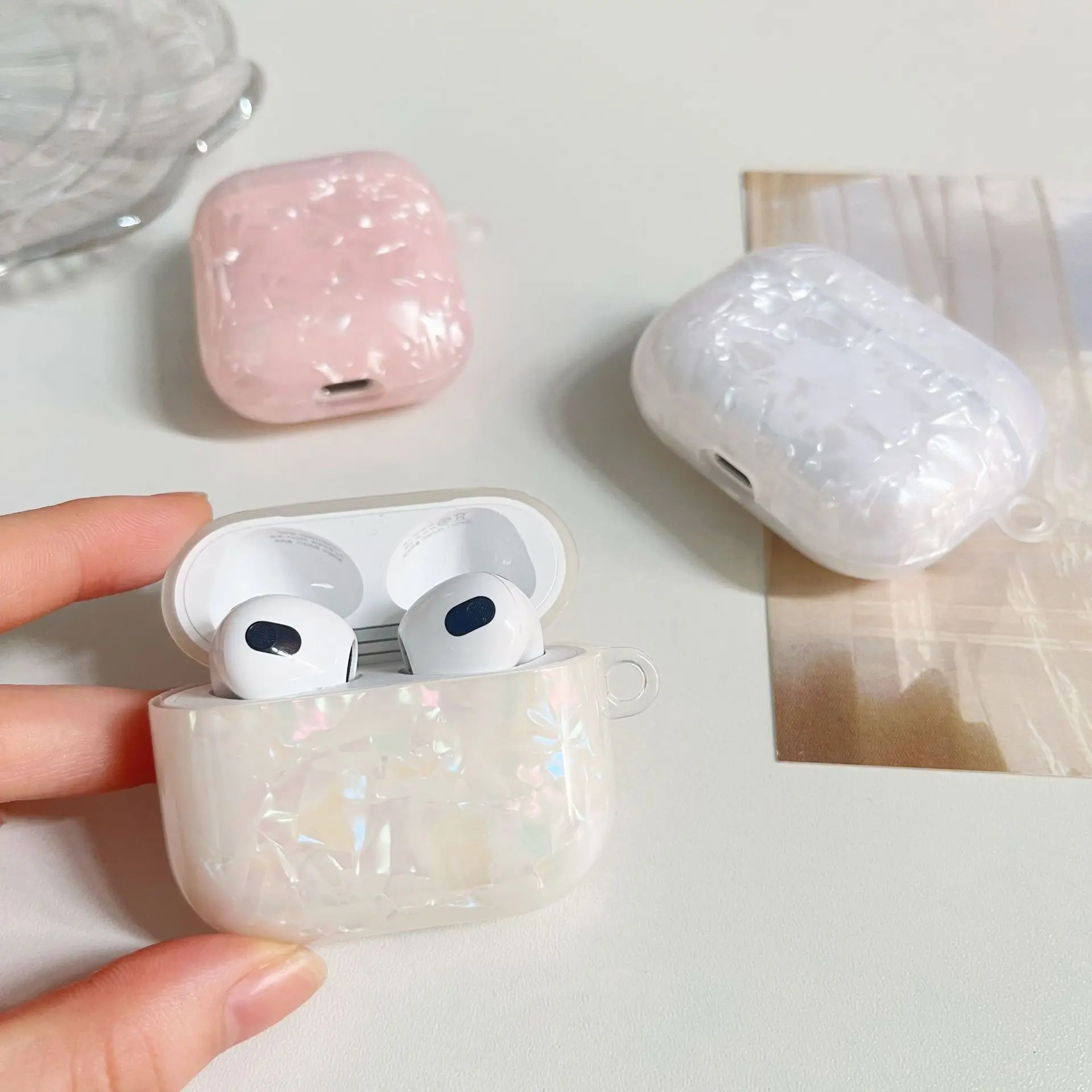 AirPods Pro 2/3ケース,Appleイヤホン用の素敵なプリント付き保護ケース