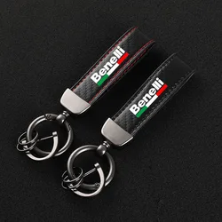 High-Grade Carbon Fiber Motorcycle Keychain Holder Keyring for Benelli imperiale 400 TRK502 BN302 TNT125 300 BJ600