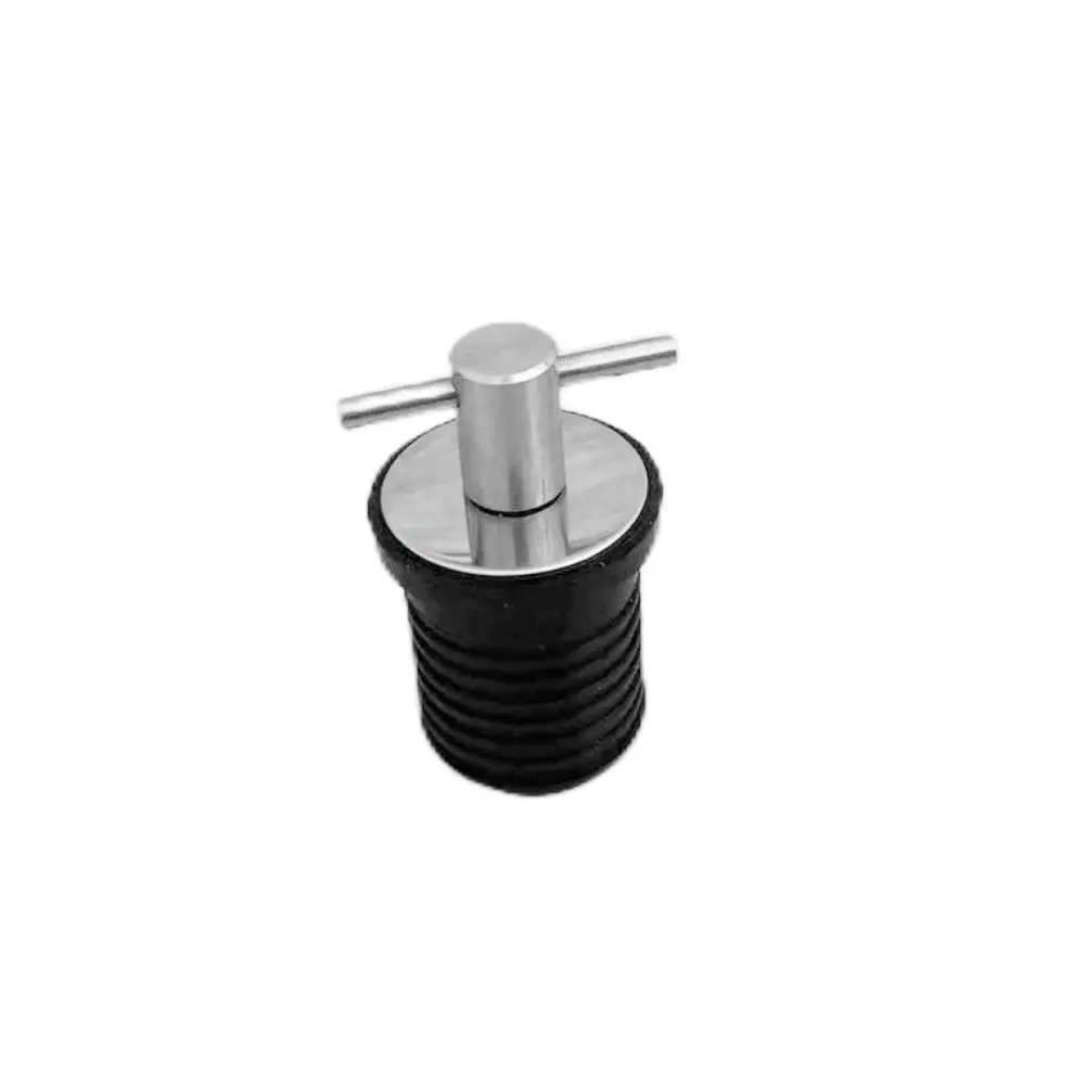 T-Handle Boat Drain Plug Twist -Turn Brass/Stainless Steel Handle Boat Accessories Easy To Install Seal Design