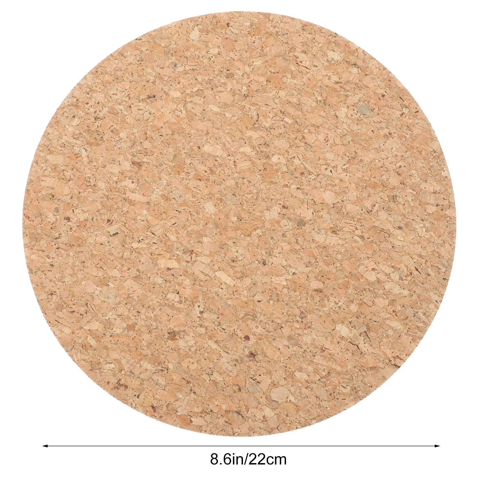 2Pcs 천연 코르크 마우스 패드 부드럽고 편안한 매끄러운 표면 게임 사무실 양면 작은 원형 마우스 매트