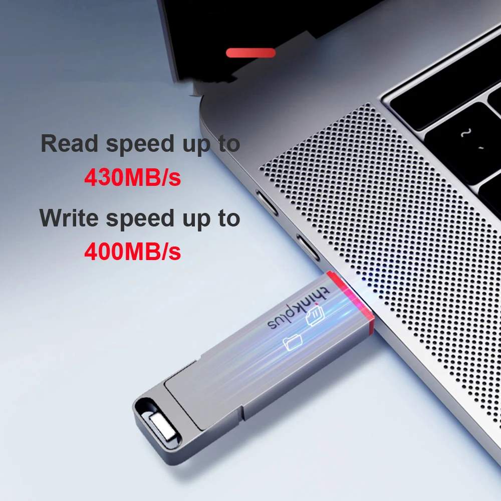 Lenovo thinkplus TU200 Портативный твердотельный USB диск 128 ГБ 256 ГБ 512 ГБ 1 ТБ USB3.2/Type-C двойной порт Por твердотельный металлический u-диск