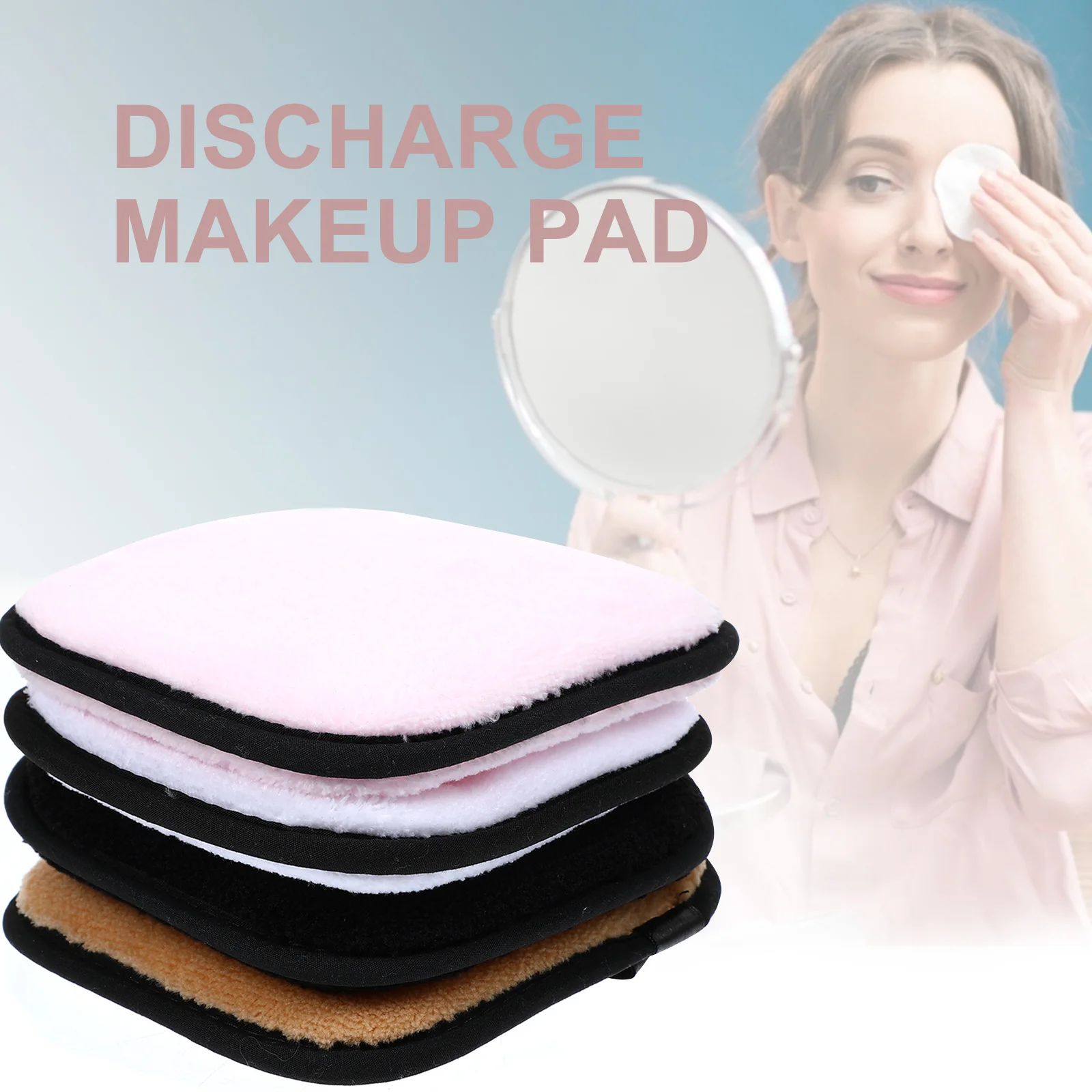 4Pcs Makeup Removal Puff Square Facial Sponge Soft Cleaning Pad Face Washing Tool Exfoliating Deep Pore Cleansing Sponge