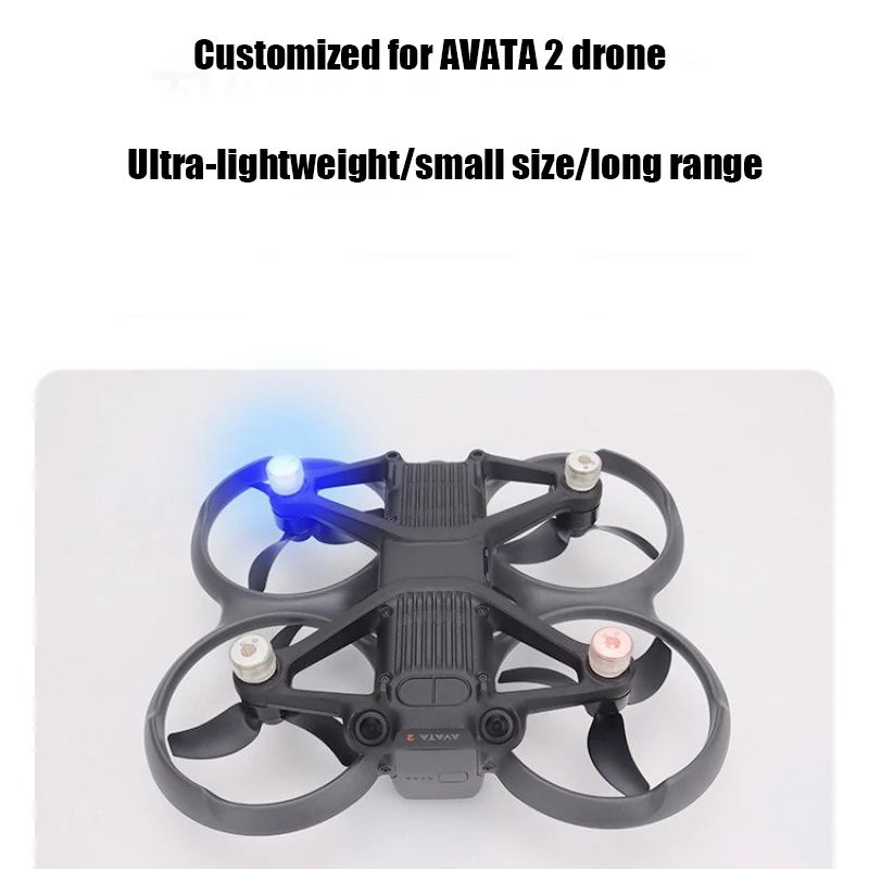 

4pcs Night Flying Signal Strobe LED Flash Lights For DJI Avata 2 Drone Accessory Strong Adhesion Not Easily Detached Practical