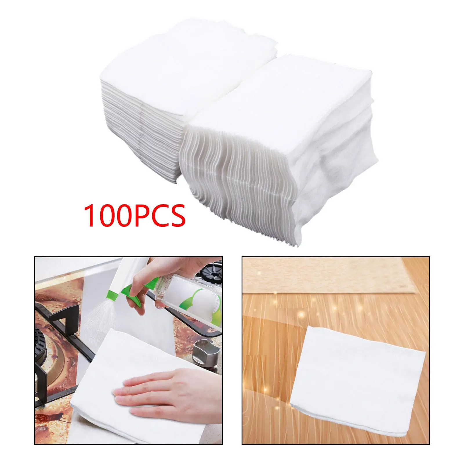 

100x электростатические бумажные салфетки для чистки швабры для автомобиля, гостиной, офиса