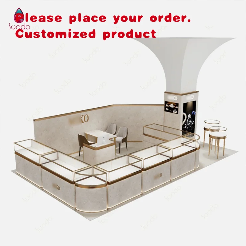 custom.Sundo Turnkey Jewelry Store Fit Out Project Custom Glass Display Showcase Counter Cabinet Retail Jewellery Shop Manufactu