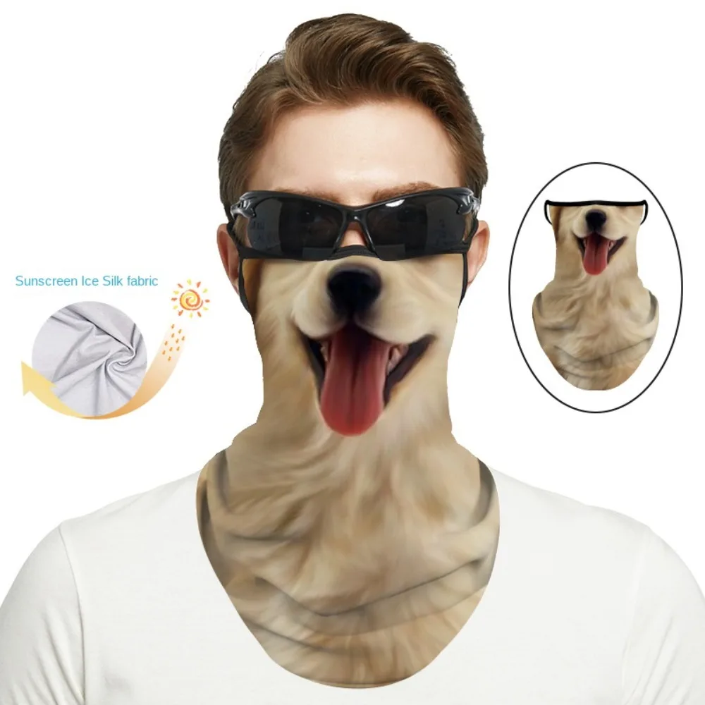 تنفس الحيوان غطاء الوجه وشاح معلق الأذن مرونة ركوب الدراجات بالاكلافا يندبروف واقية من الشمس عقال وشاح الصيف #3