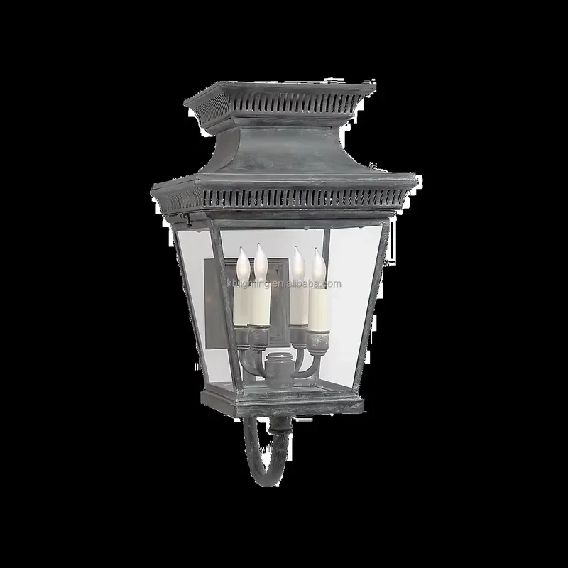 Vintage Large Rustic Outdoor Wall Lights Home Villa Exterior Garden Terrace Lantern Waterproof Outdoor Wall Sconces
