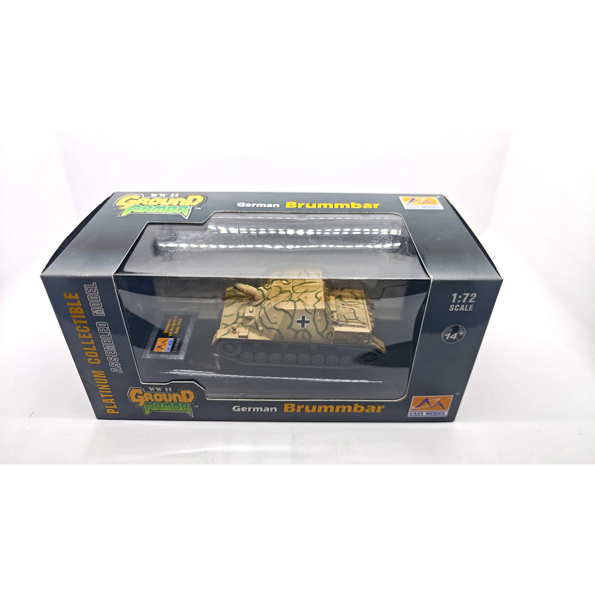 Stock 36117 1:72   German Brummbar tank model 1944 static finished model (out of print)
