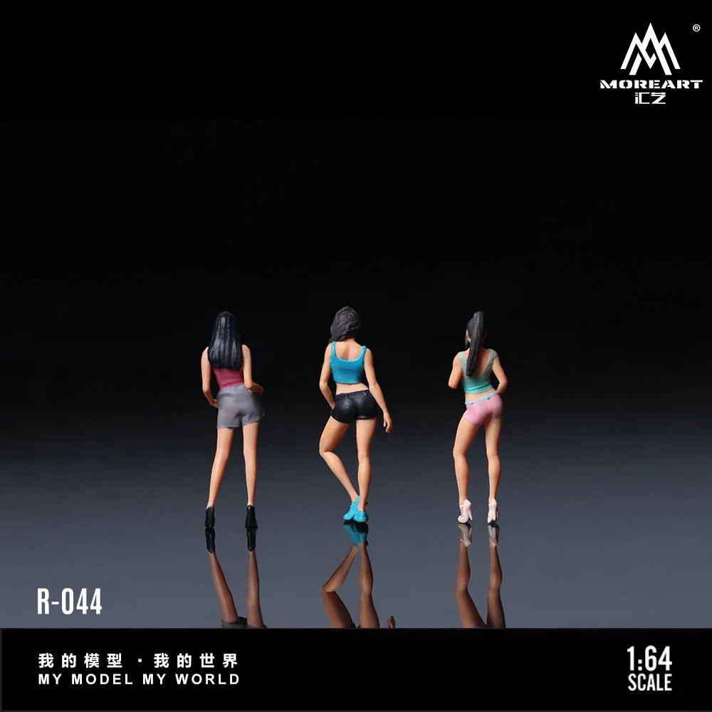 More Art 1:64 Beautiful Girl  Figure Set, Resin Decoration Figure Model for Gift&Display&Collection