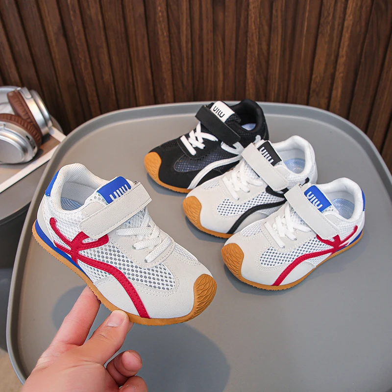 

Children Mesh Sneakers Comfortable Breathable Kids Running Shoes Boys Girls Casual Footwear Students Soft Bottom Non-slip Shoes