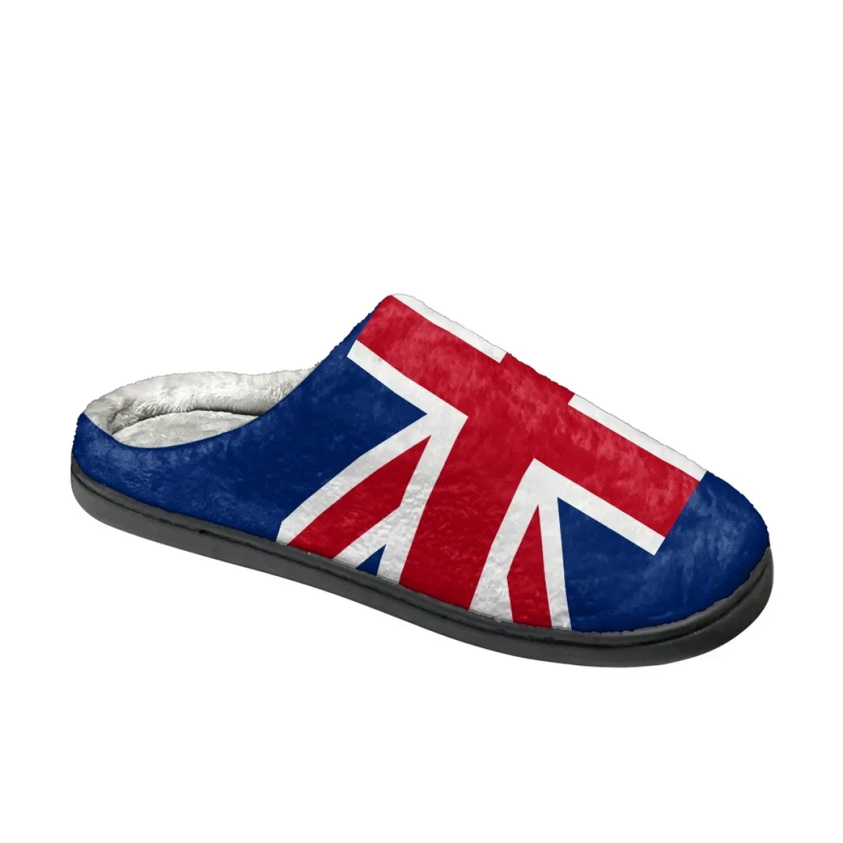 Creative England Flag Printed Winter Non-slip Slippers Boys Girls Home Slippers Zapatos Warm Couple Indoor Slides Dropshipping