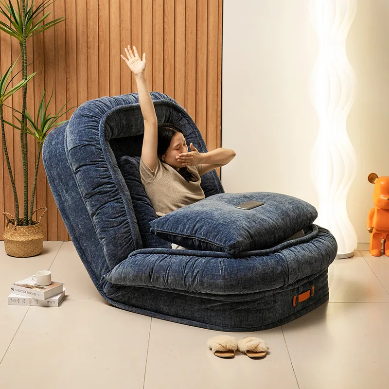 

Human kennel lazy sofa single reclining sleepable bedroom folding sofa bed recliner tatami sofa