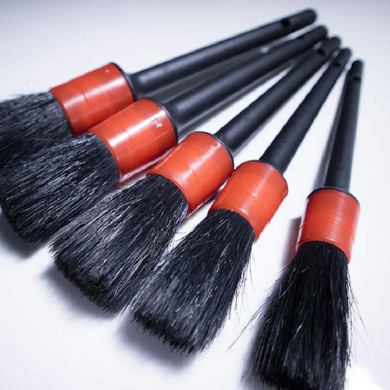 Carro Detailing Brush Set, Escova de limpeza, Painel, Air Outlet, Wheel Wash, Ferramenta de manutenção, Auto, 1Pc, 5Pcs