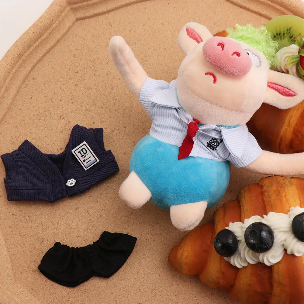 No Attributes Clothes Uniform 10cm Cotton Clothes Pants T-shirt Clothes Outfit Suit Lovely Dress Up Set Accessories description 5