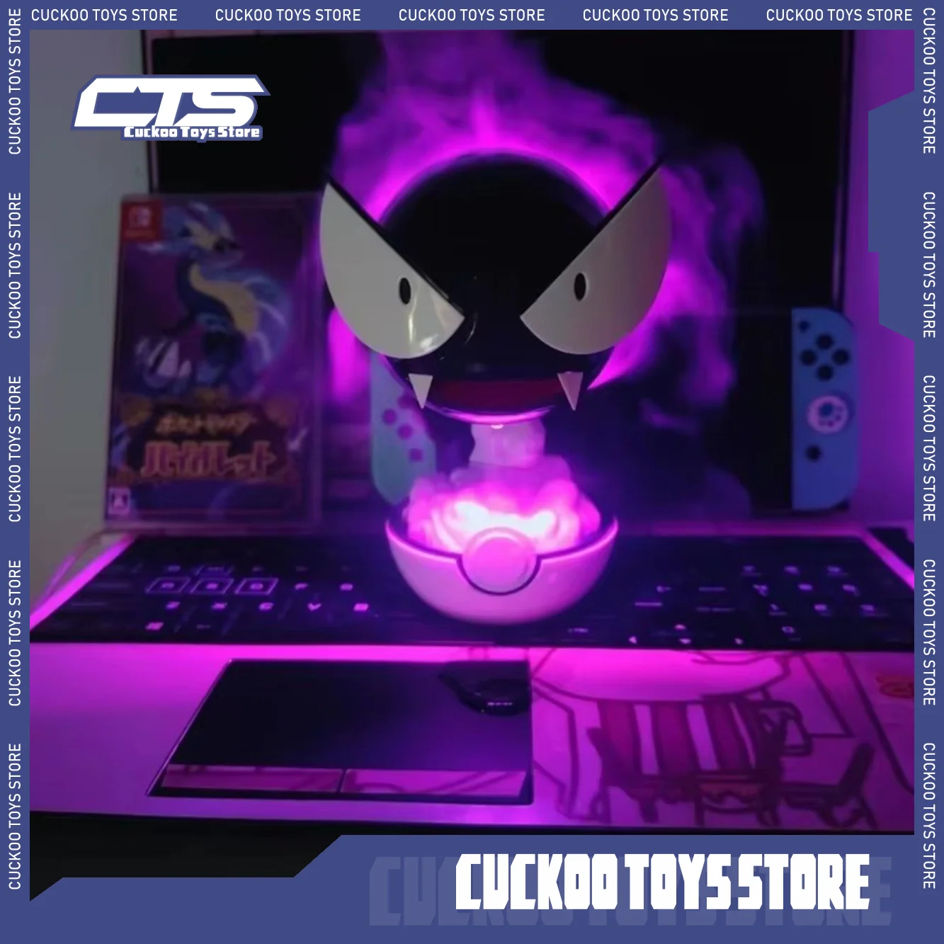 

Gastly Figure Humidifying Water Replenishing Charging Spray Equipment Animation Humidifier Ornament Decoration Birthday Toy Gift