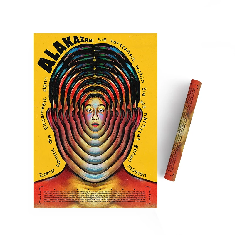 

Retro ALAKAZAM Extended Psychedelic Art Poster Printing Mural Living Room Bedroom Home Decoration Canvas Painting