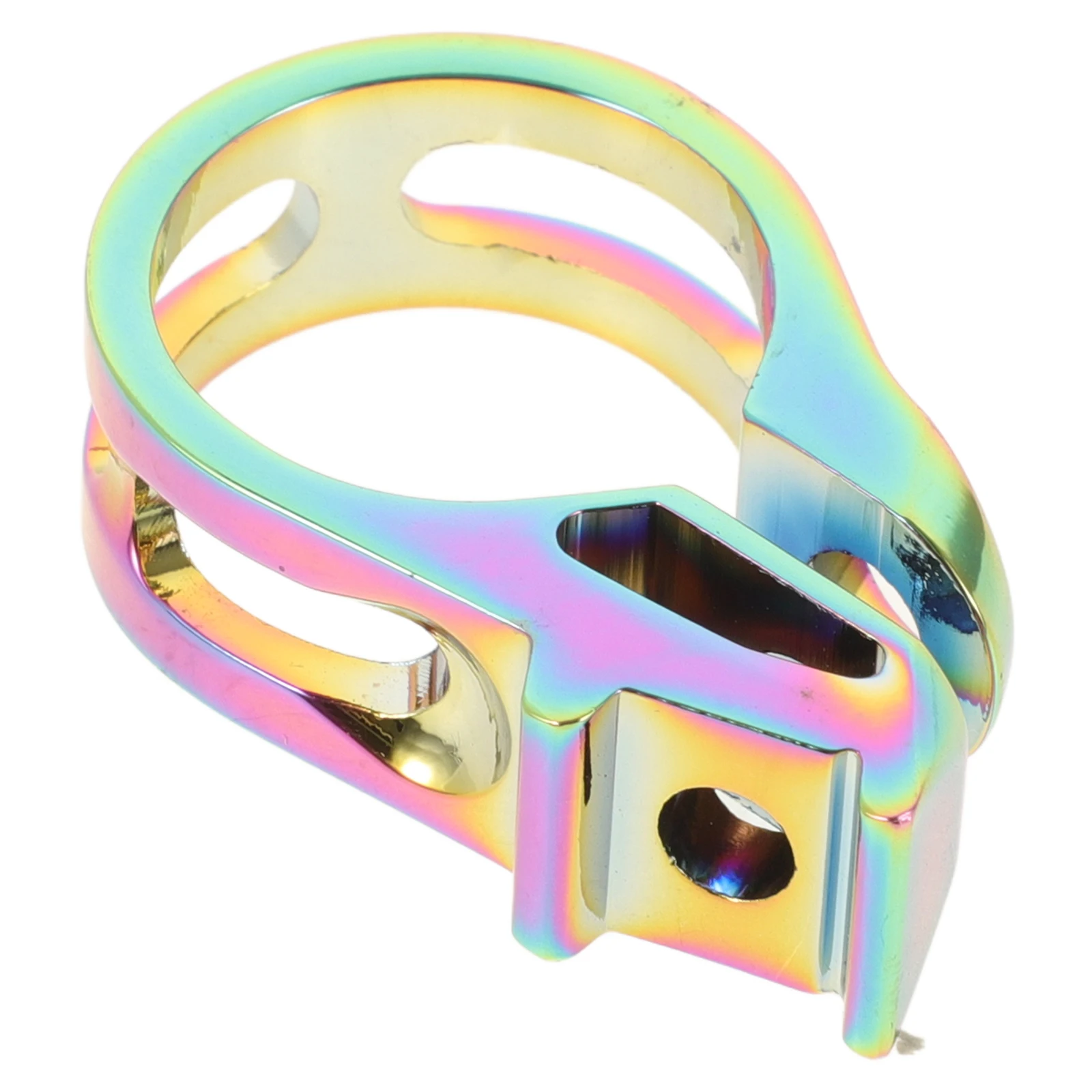 

1 set Clamp Ring Aluminum Alloy Bike Transmission Replacement Finger-Picking Clip Bicycle Accessories Strong Stable Easy