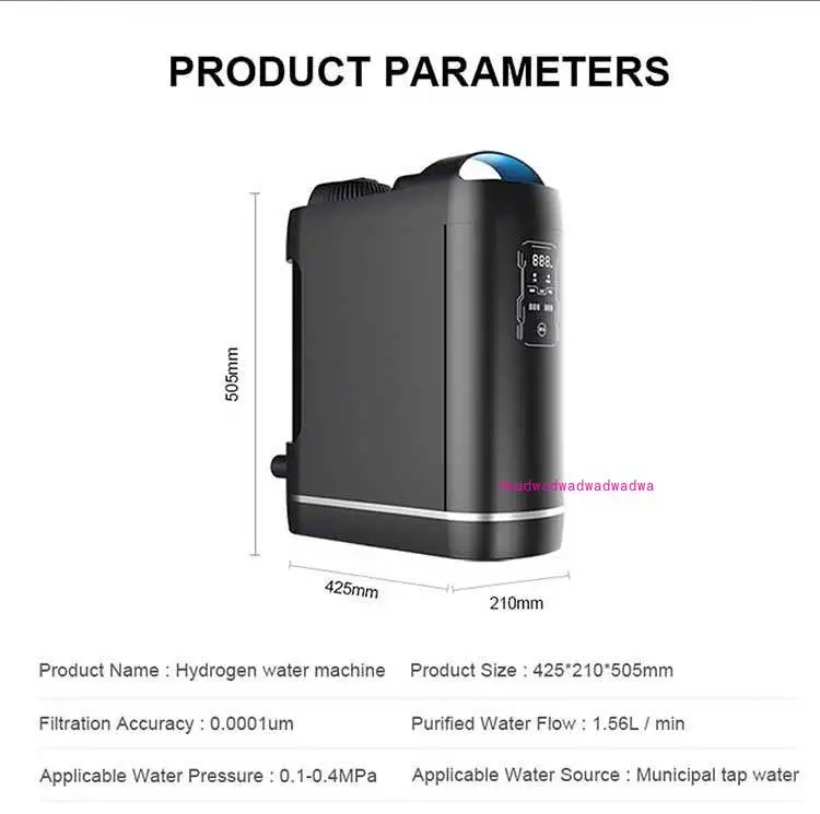Big Water Flow 600 GPD 5 Stages Under Sink Alkaline Hydrogen UV Reverse Osmosis Water Filtration System Purifier