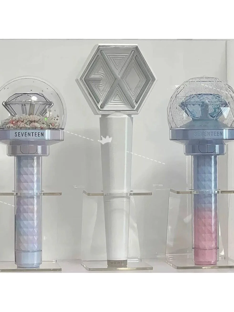Acrylic Support Stick Storage Box Celebrity Concert Fluorescent Stick Base Display Cabinet Home Storage Organizer